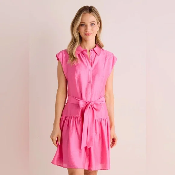 Avara Current Air Viviana Hot Pink Dress Size Medium New with Tags - Picture 1 of 10